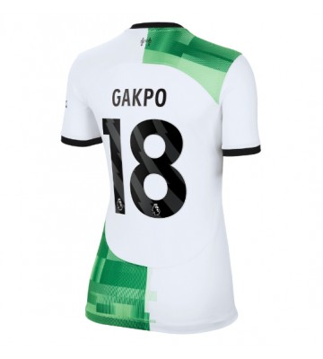 Liverpool Cody Gakpo #18 Bortatröja Kvinnor 2023-24 Kortärmad